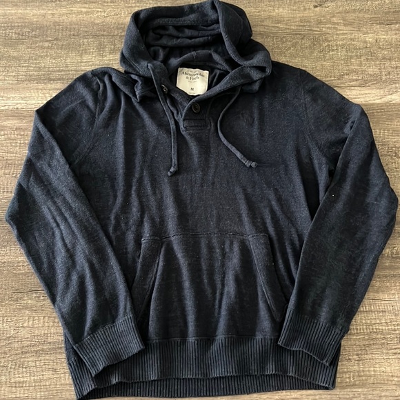 Abercrombie & Fitch Henley Mens Hoodie - Size Medium - Picture 1 of 3